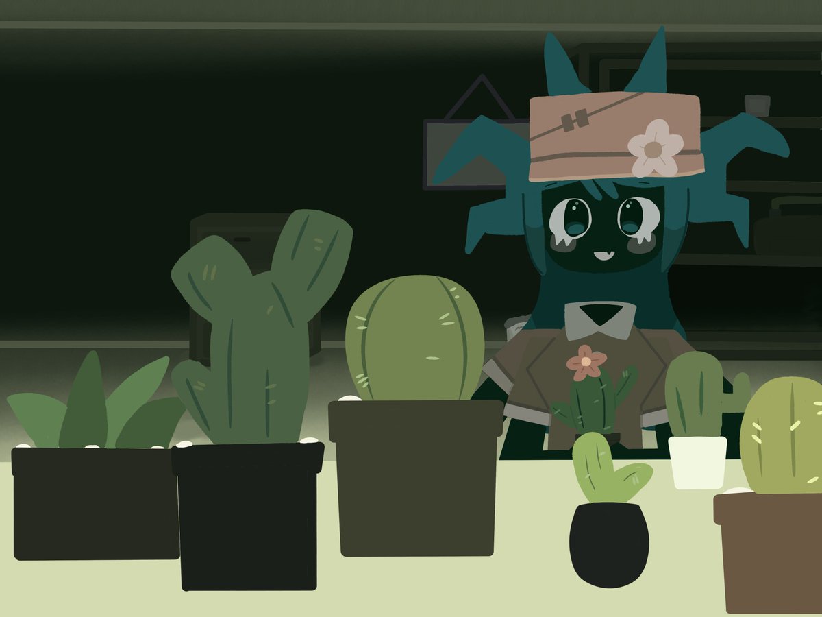 RostKop878's tweet photo. Anova๐ท๏ธ and her favorite cacti๐ต) #KATIEVERS #Dangerforest #Anova https://t.co/kzgOssgP3O