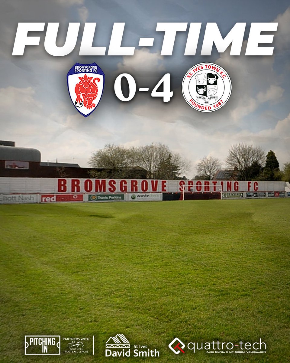 A big 3 points on the road! 🔥

First away win of the season! ✅

3rd clean sheet of the campaign! 👏

Enjoy your weekend folks! 👊

#UpTheIves | <a href="/QuattroTechLtd/">Quattro-Tech Ltd</a>