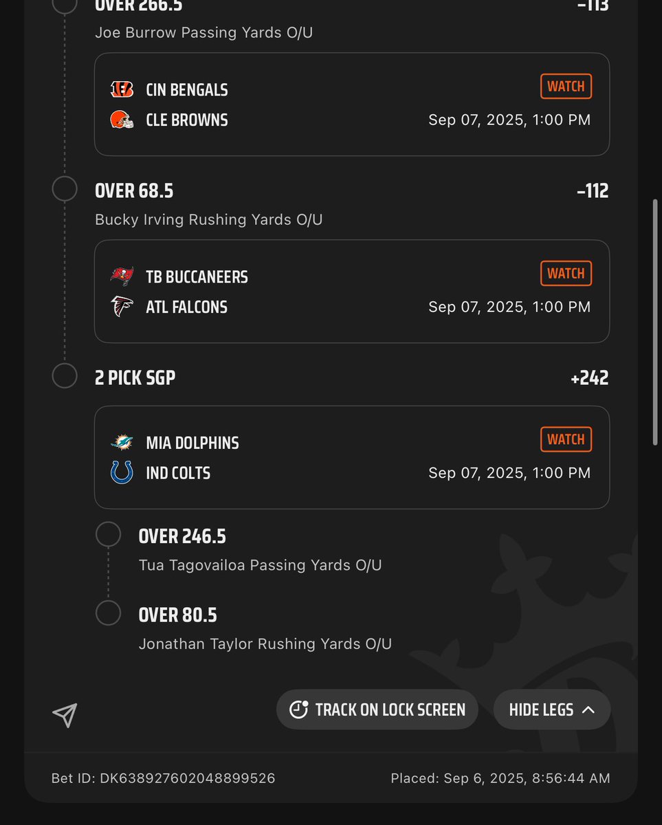 GhostRican's tweet photo. Tomorrows bets. What you think riding or fading? Profitable first two days of football can we make it three? CMC one was done before news of injury #footballbetting #NFL #Draftkings https://t.co/nbsyHTmJWE