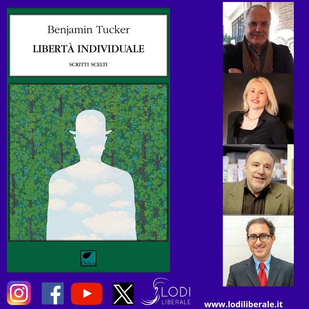 Vi aspettiamo LUNEDÌ 8 SETTEMBRE alle ore 21:00 in diretta a us02web.zoom.us/j/81735744278 dove presenteremo il libro "Libertà individuale. Scritti scelti" di Benjamin Tucker insieme a: Paolo Luca Bernardini, Roberta Modugno, Pietro Adamo, Nicola Iannello
