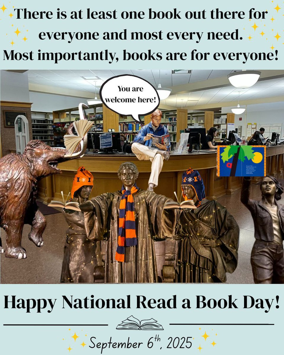 graingerlibrary's tweet image. Happy National Read a Book Day! Today (and every day) is a good day to read a book, listen to an audiobook, or visit your local library! As Bob and friends have taught us: there&apos;s a book out there for everyone!