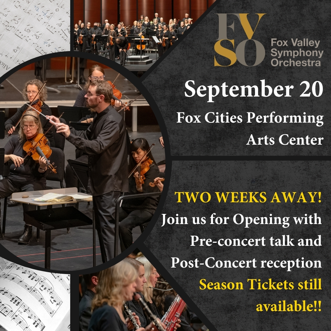 TWO! MORE! WEEKS! Be sure to come early for our pre-concert talk and stay for our reception in the lobby. Opening night is right around the corner. ow.ly/LFoV50WPX5v