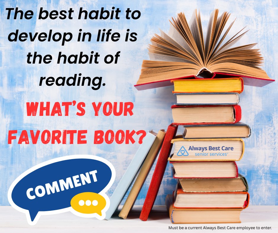 alwaysbestsd's tweet image. Today is National Read a Book Day!     

#CommentBelow #WinThis #ReadABookDay #Book #Caregiver #Caregiving #AlwaysBestCare #SeniorCare #SeniorServices #SanDiego