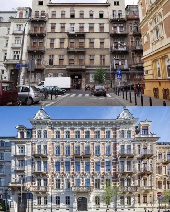 Η Πολωνία μόλις έγινε οικονομία του 1 τρισεκατομμυρίου δολαρίων χωρίς ανοιχτά σύνορα, χωρίς να εγκαταλείψει τη θρησκεία της και χωρίς να γκρεμίσει τις παραδόσεις της.
Οι παλιές πόλεις ξαναχτίστηκαν με φροντίδα.
Οι εκκλησίες αποκαταστάθηκαν.
Οι σοβιετικές ουλές αντικαταστάθηκαν με