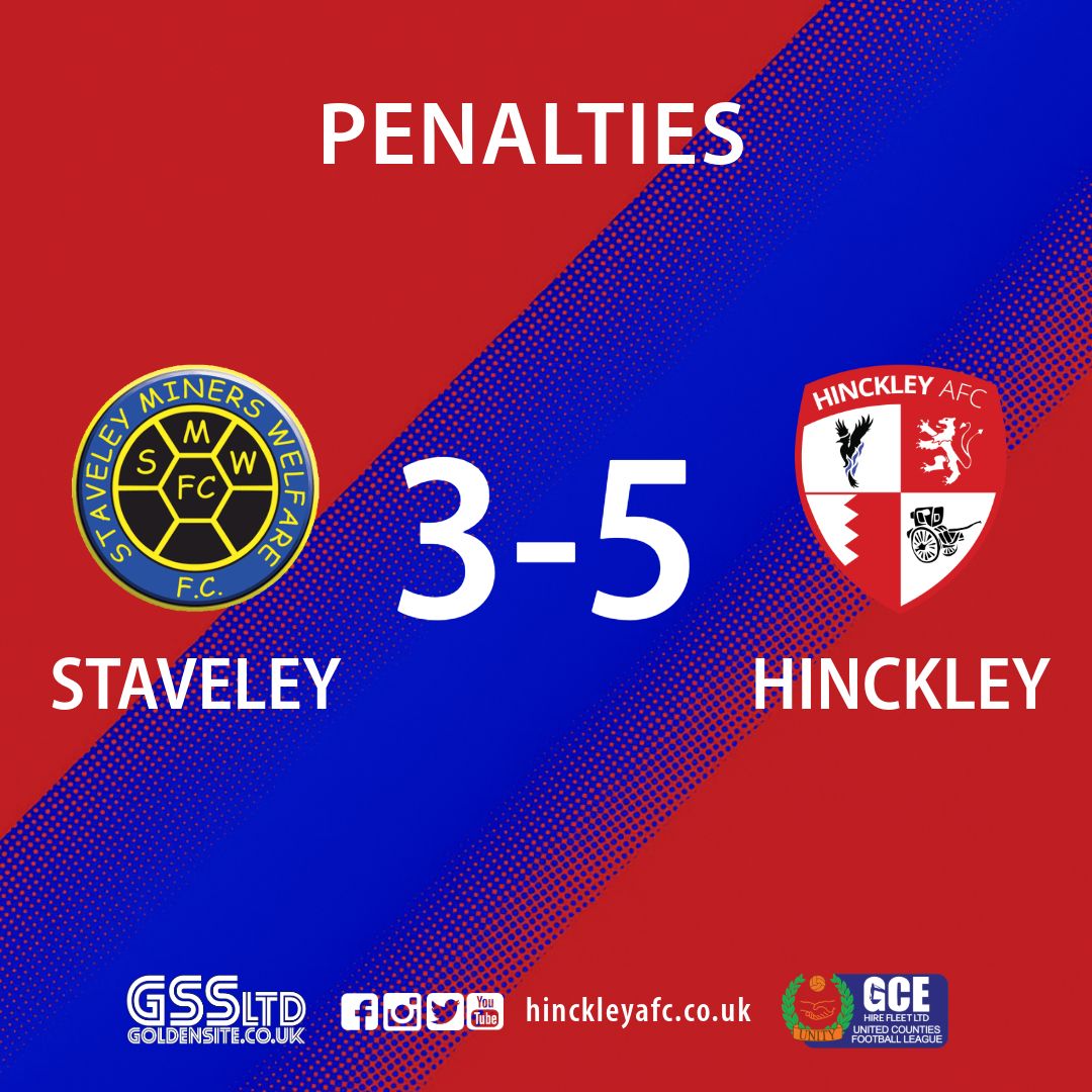 FULL TIME | We are through on penalties!

Perfect spot kicks from Bradshaw, Massey, Pegg, Shilton and Harris along with a Keelan Fallows save see us into round one

STV ✅️❌️✅️✅️
HIN ✅️✅️✅️✅️✅️