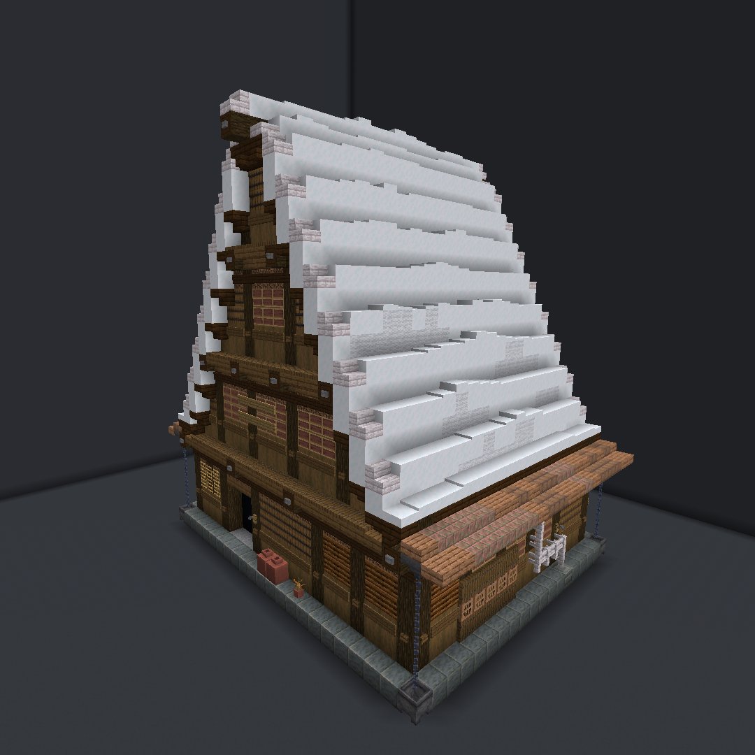 #波鯖 #Minecraft 
今日作った建築！
