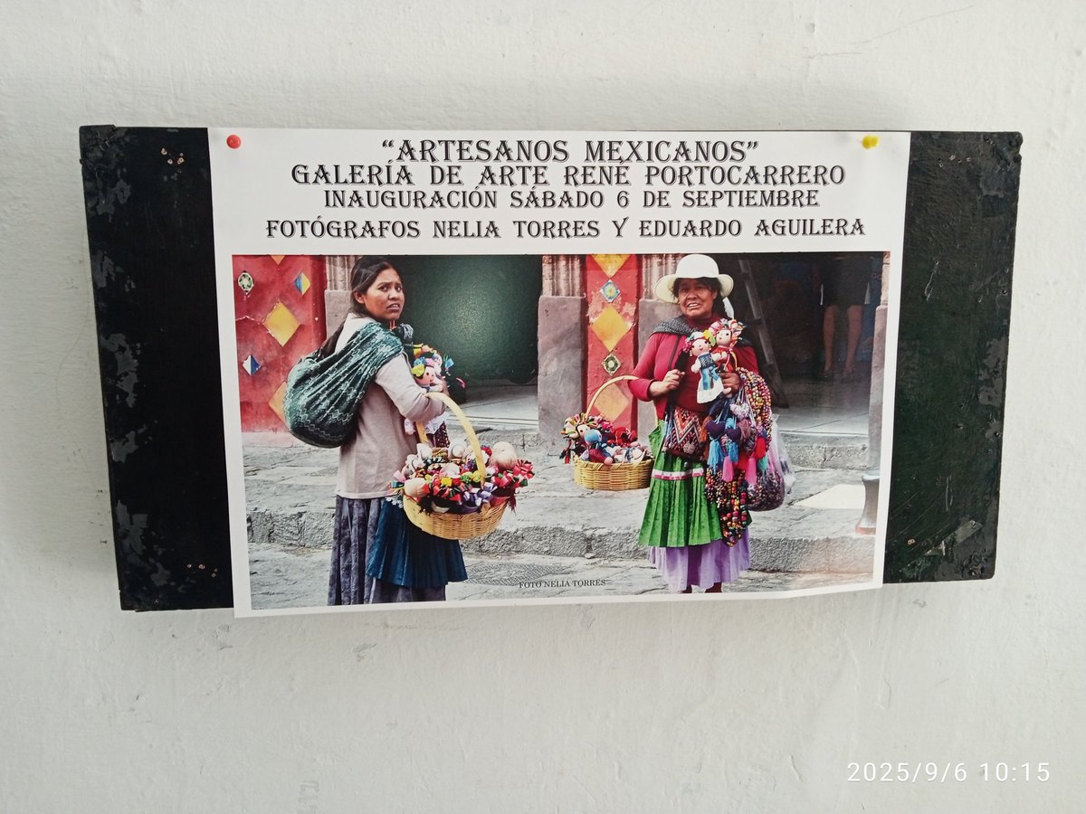 Dics_Contre1234's tweet photo. Importante exposición fotográfica de los artistas mexicanos Nelia Torres Ramos y Eduardo Aguilar, en la Galería René Porto Carreras.
#Contramaestre.
#SantiagoDeCuba. https://t.co/lMApu6wxzZ