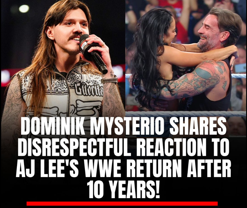 RealTMWrestling's tweet photo. Dominik Mysterio shares disrespectful reaction to #AJee: https://t.co/VHZ5yCjPlX https://t.co/B4R3XJzca3