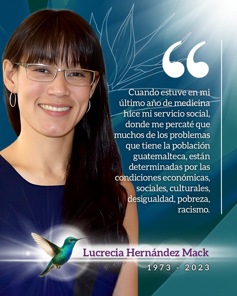Las palabras de Lucrecia Hernández Mack reflejan su compromiso con la justicia social y su incansable lucha por un sistema de salud más equitativo para Guatemala. 📷
#LucreciaHernándezMack #Guatemala #FundaciónMyrnaMack