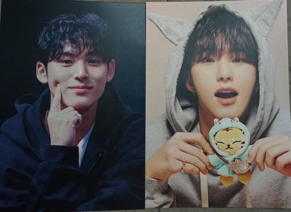 9yuara's tweet photo. Went to #svtunitleaders cse today. Met new friend &amp; got lots of freebies hehe thank you 🥰 Also bought Mingyu &amp; Hoshi A4. ANDDDDDDD Donation kit slogan, I got HOSHIIIIIII!!! 🐯✨ AT THE PARTY CHEERS!!! 🎉🥂 https://t.co/ewnIq5CnBW