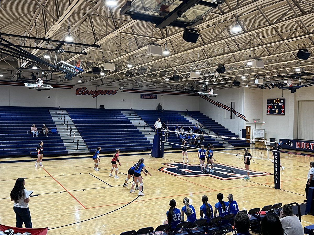 Moved on to 8th grade girls volleyball!  Both teams remain undefeated on the day!