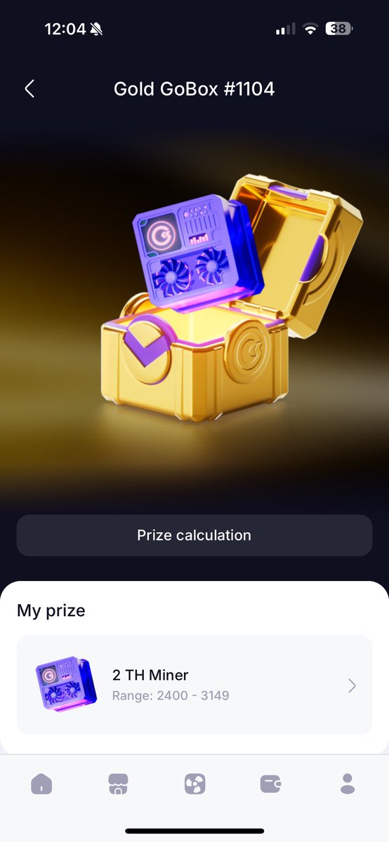 MARIUS_5000's tweet image. Won a miner on the raffle for the Gold GoBoxes 🎉🎉🎉, thank you @gomining #GoMining10M