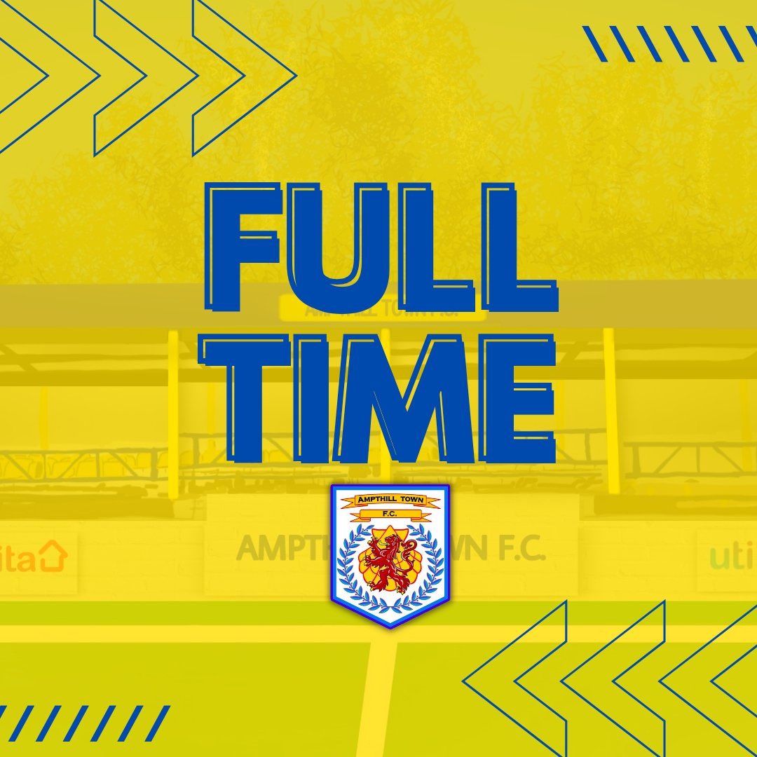 FT… at Alfred Street, The Amps come away with a Big 2-1 win to take the points v Irchester Utd. A <a href="/samholmes11/">sam william holmes</a> brace in the 1st half enough to see Amps over the line. COYA💛💙💛
