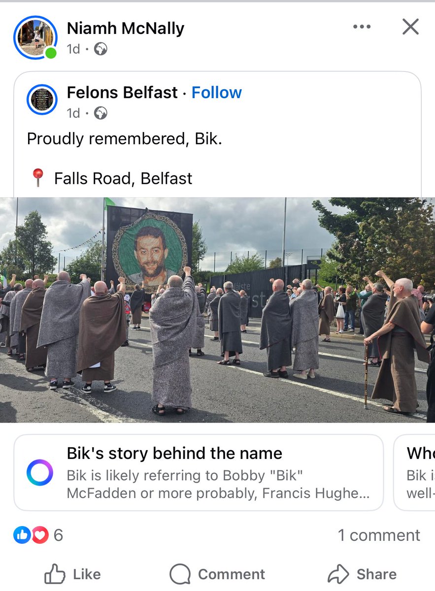 <a href="/NIHRC/">Northern Ireland Human Rights Commission</a> Is this the same person performing at your 'Cultural Night' event?

If so, what does it say about your attitude towards human rights of the 5 innocent souls murdered &amp; more than 60 injured as result of Bik Mcfarlane bombing the Bayardo Bar?

Clarification needed!