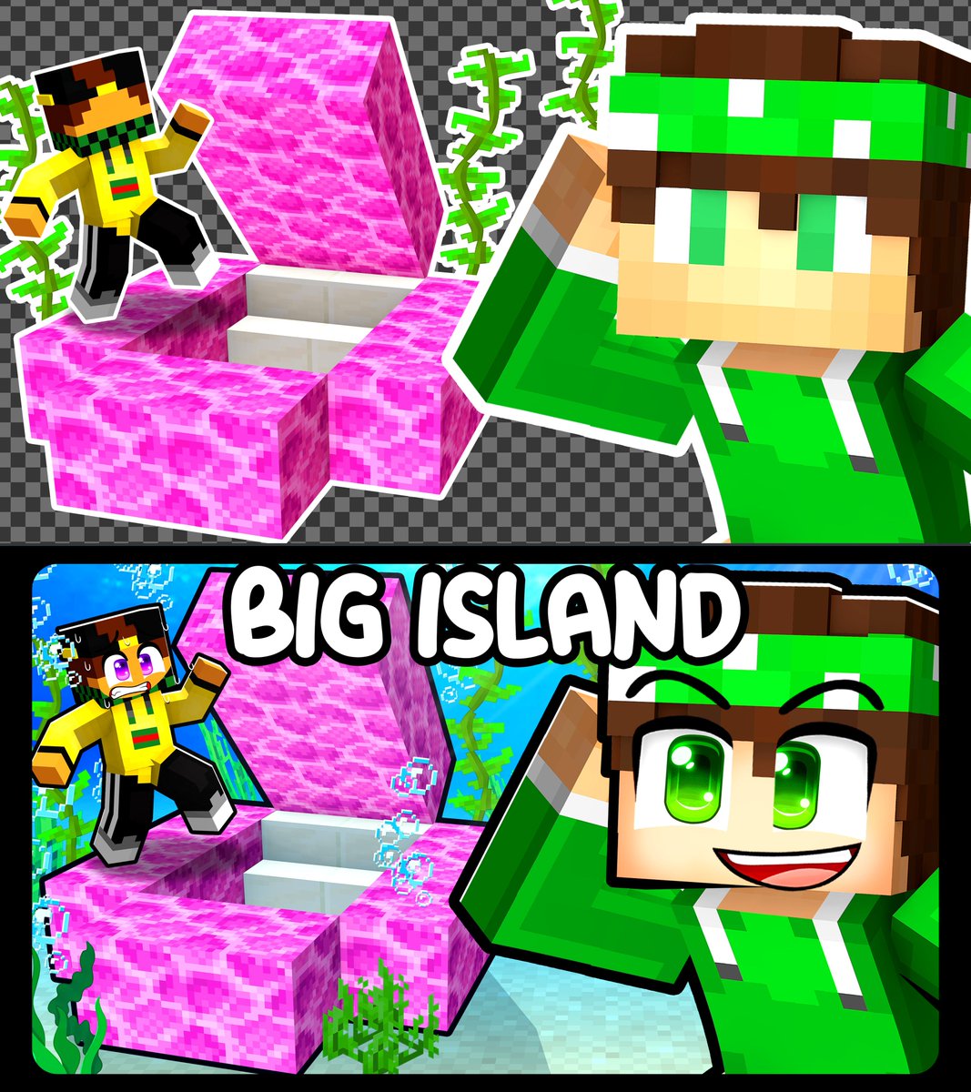 MINECRAFT THUMBNAILS!
❤️ + 🔃= 😍
#minecraft #thumbnail #youtube