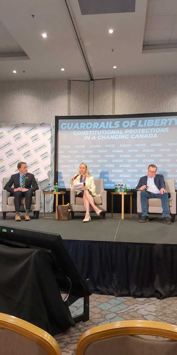 Blaine Badiuk (@blainebadiuk) on Twitter photo Guardrails of Liberty: Constitutional Protections in a Changing Canada panel with <a href="/jobearon/">Joanna Baron</a> <a href="/JWestonAdvisor/">John Weston</a> <a href="/ikwilson/">Keith Wilson, K.C.</a>!
Important conversation as our constitutional rights and freedoms are constantly under attack (sometimes by our own court systems).
<a href="/canstrongfree/">Canada Strong and Free Network</a> Guardrails of Liberty: Constitutional Protections in a Changing Canada panel with <a href="/jobearon/">Joanna Baron</a> <a href="/JWestonAdvisor/">John Weston</a> <a href="/ikwilson/">Keith Wilson, K.C.</a>!
Important conversation as our constitutional rights and freedoms are constantly under attack (sometimes by our own court systems).
<a href="/canstrongfree/">Canada Strong and Free Network</a>
