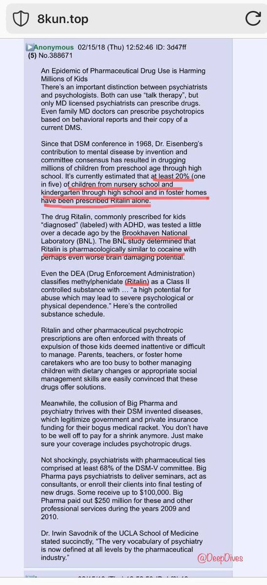At least 20% of children have been prescribed RITALIN for ADHD!

RITALIN is a drug that is used in MK ULTRA!!

RITALIN is pharmacologically similar to COCAINE!!!

RITALIN was tested by BROOKHAVEN LABORATORIES??

BROOKHAVEN
WAS
TIED
TO
THE
MONTAUK PROJECT!

Wow. Connect the dots!