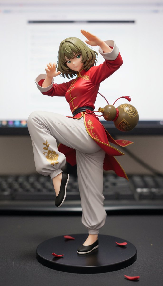流行りに乗り遅れましたが 華金部で使った高垣楓さんをフィギュア化