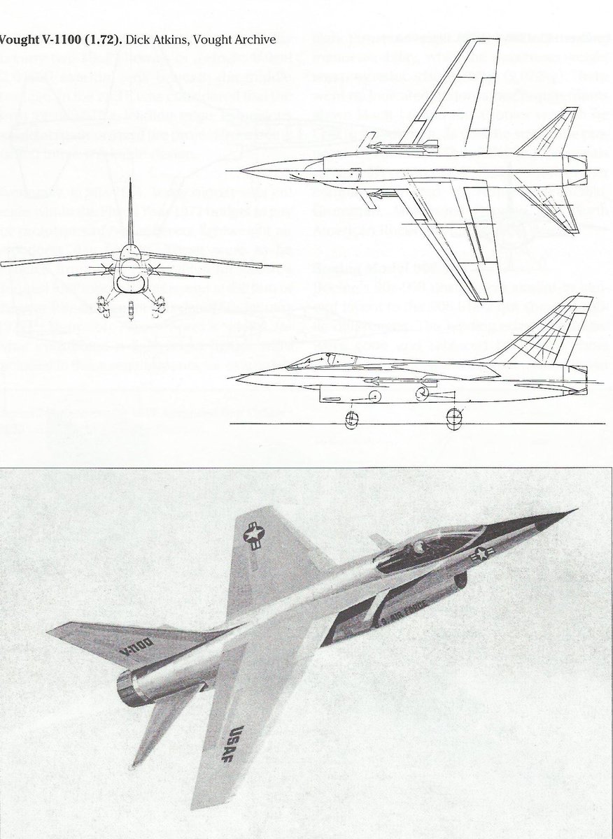 크루세이더와 F-16을 스까만든거 같은 이 전투기는 70년대 경량 전투기 경쟁(결과물이 F-16인데 설명이 필요없음)때 나온 보우트의 제안인 1100임
1/4