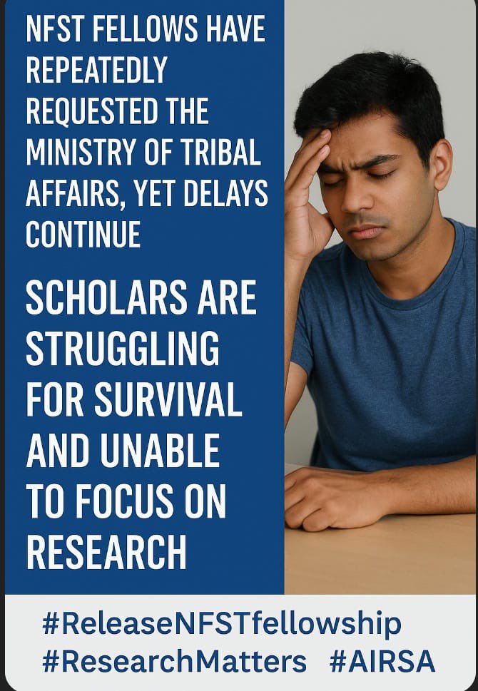 Elina_Mossang's tweet photo. @rashtrapatibhvn @narendramodi @rashtrapatibhvn kindly request @TribalAffairsIn to release our #NFST fellowship, it’s been pending 8-11 months. @jualoram @FinMinIndia , please release the funds/fellowship so we can focus on research! #ReleaseNFSTfellowship https://t.co/edHoaiVRSC