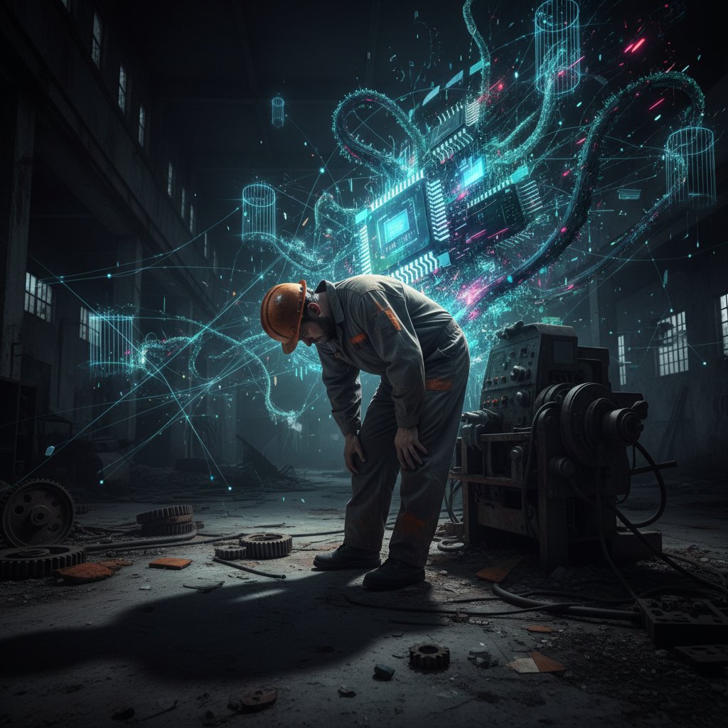 pmainardi's tweet image. Daily Art from AI &amp;amp; Financial Digest

Title: "Crossroads of Progress"

#FutureOfWork #AIDisruption #HumanTechDivide #GlobalEconomy #RecessionFears #AIandSociety