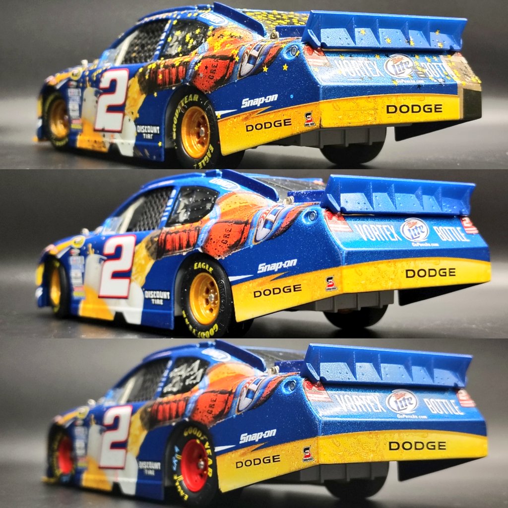 2010 Kurt Busch #2 Miller Lite Vortex Bottle Coke 600 Win Raced Version  1:24 Custom, accompanied by Kurt's 2010 All-Star Win., image size:1024x1024