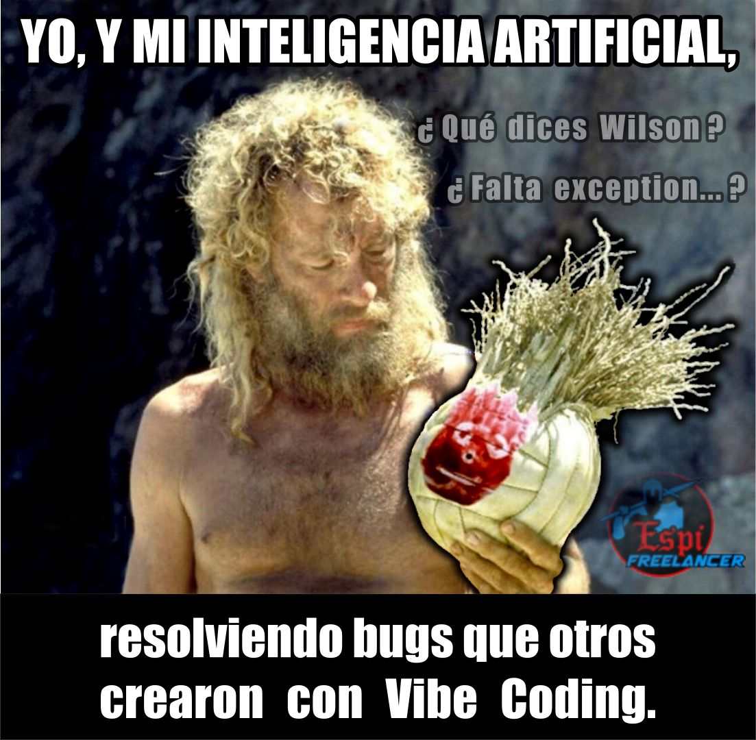 espifreelancer's tweet photo. @midudev Vibe coding fixer 💪¿Cómo no se me ocurrió poner eso en mi LinkedIn? Ya tengo experiencia.🤣 https://t.co/hHMAyEpjoP