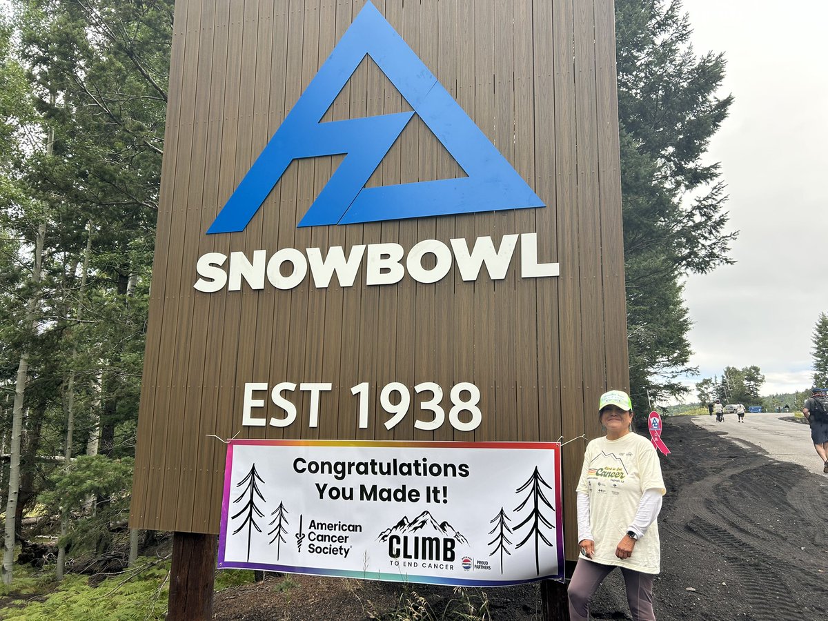 cin_cinnabon's tweet photo. Do I care I’m sitting w/ 2 non- native w/ a beer &amp; they have water? Heck I deserve after almost a 7 mile walk uphill ! And they prolly do not understand my cap.  #Snowbowl #Flagstaff  #CancerWalk https://t.co/J4YNM7U3dV