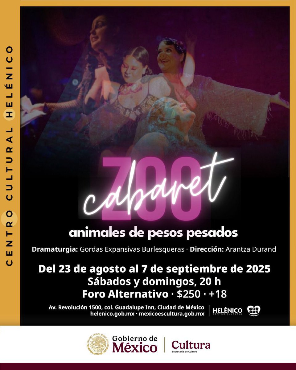 Ed Recomienda para este fin de semana 🤓

La niña, la barca y el canario 
🥺😲🤔
Indecente 😲😢🤔
ZooCabaret 😂🥹🤔
Equus 😵‍💫😲🤔

¿Cuál viste o cuál verás?