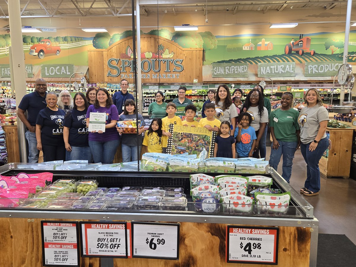 ermelpto's tweet image. We are thrilled to share we are 1 of 550+ recipients of Sprouts Healthy Community Foundation’s $3 million program to support healthier living. This grant will allow us to expand @ErmelES_AISD's student garden. Thanks Sprouts #130 for nominating us. #SproutingHealthyCommunitiesDay