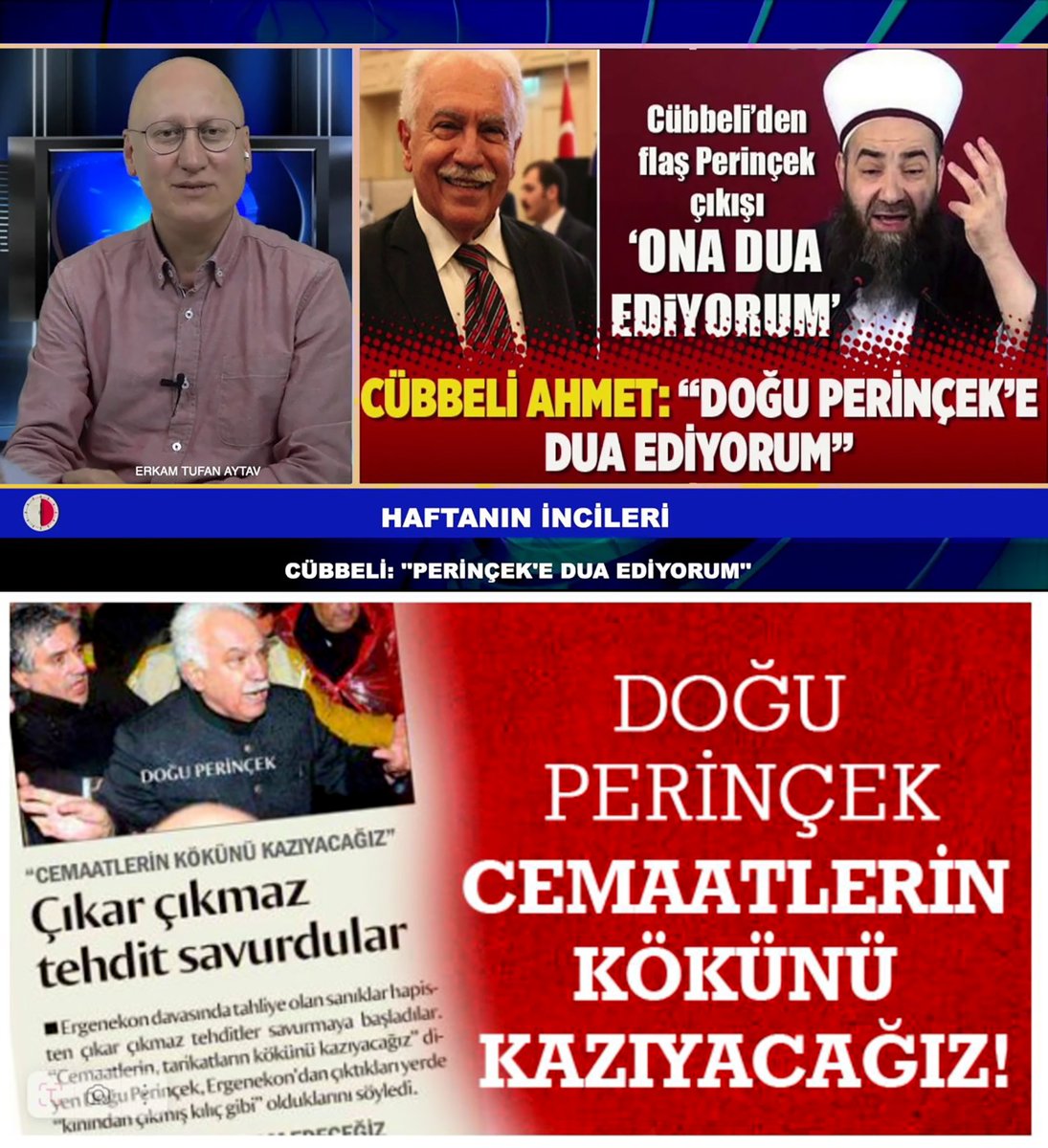 Takipçilerimize Soru;

CEMAATLERİN KÖKÜNÜ KAZIYACAĞIZ diyen Doğu Perinçek'in sırtı yere gelirmi?? Neden??
