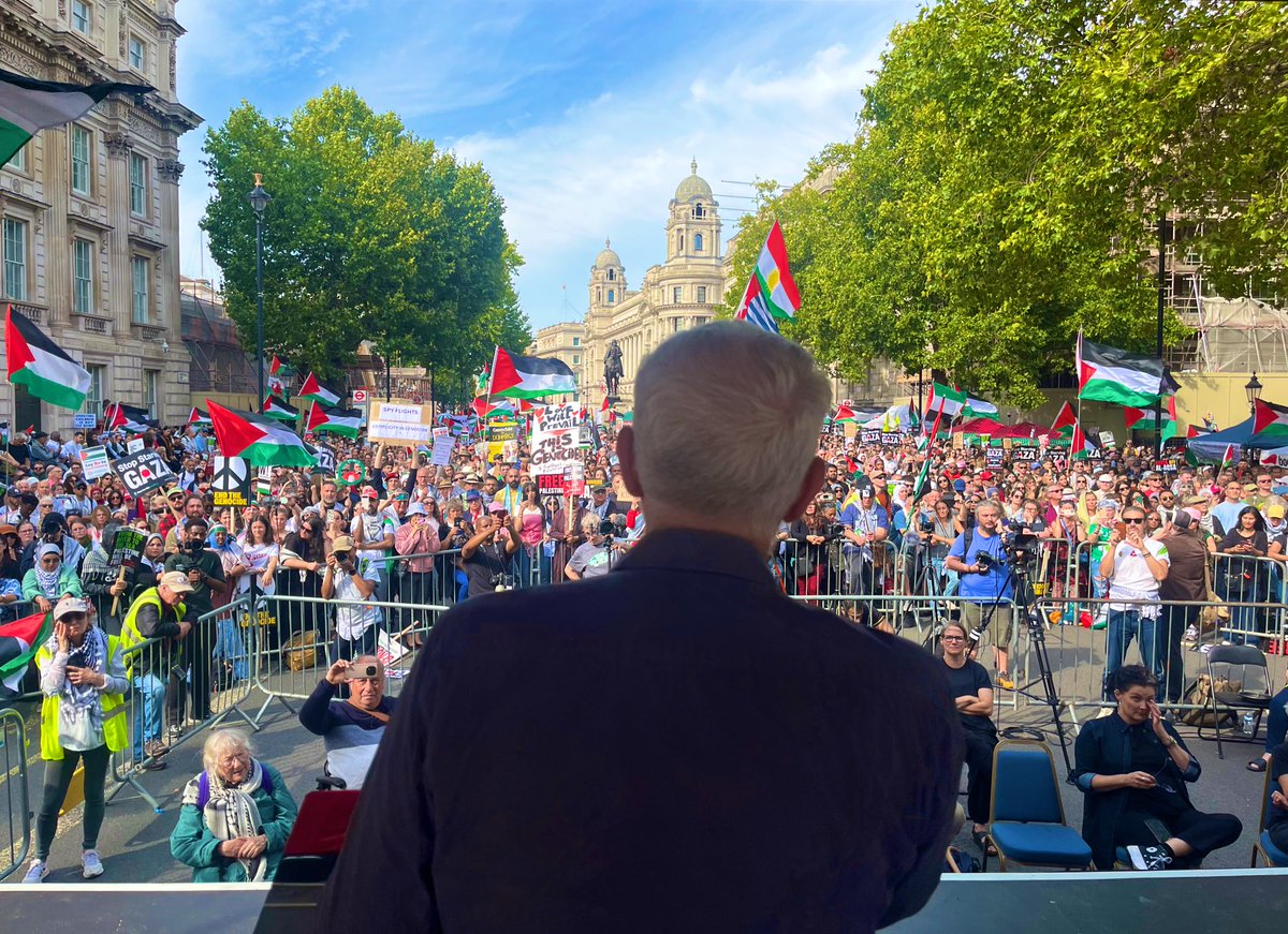 Today, thousands of us turned out for the 30th National Demonstration for Palestine. 

We will never give up on the Palestinian people.
