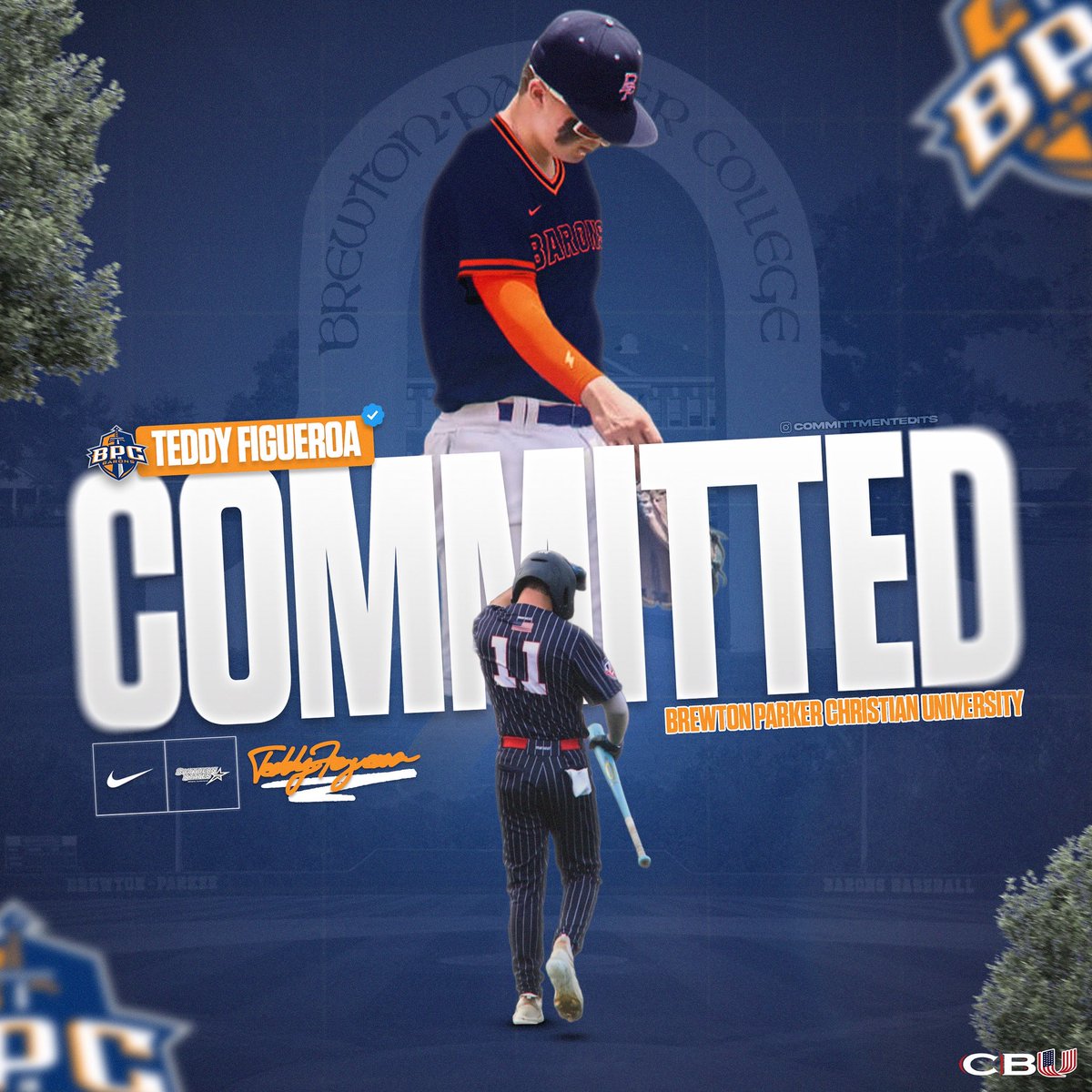 CBU_FL's tweet image. 🚨COMMITMENT ALERT 🚨

Huge congrats to CBU 2026 C Teddy Figueroa on his commitment to Brewton-Parker University! Welcome  to REDHATNATION Teddy! @bpc_baseball @theodorefigueroa26