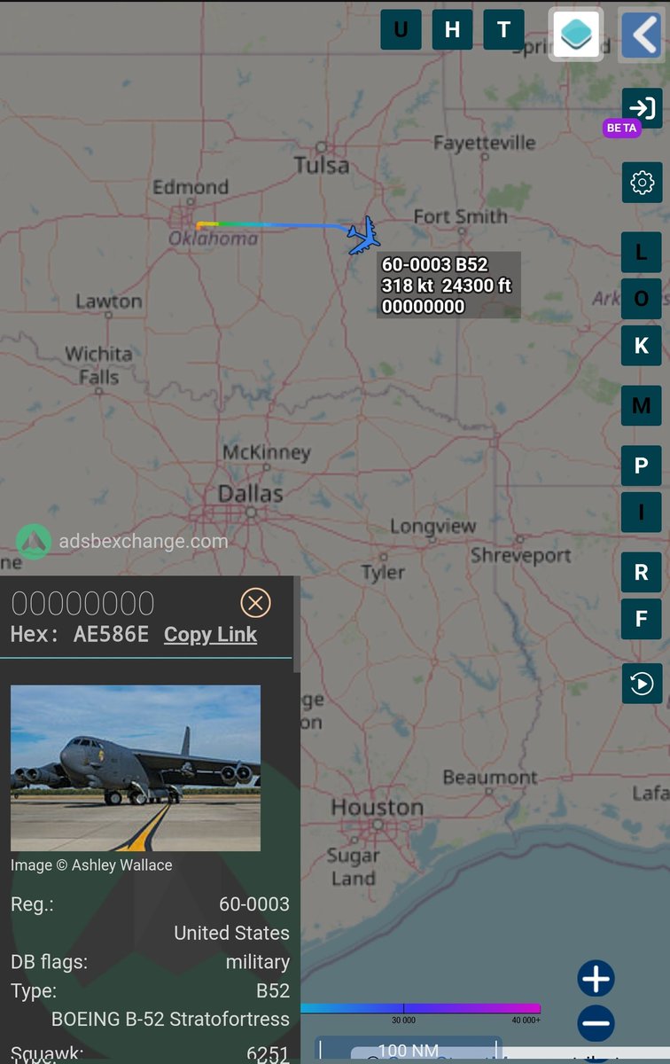 sipjack1776's tweet photo. B-52H
#AE586E
60-0003
Out of Tinker AFB 
@Borrowed7Time @LadyAstroJet @JasonZicker @MRAIDANya @neetintel https://t.co/g3CwKi70UJ