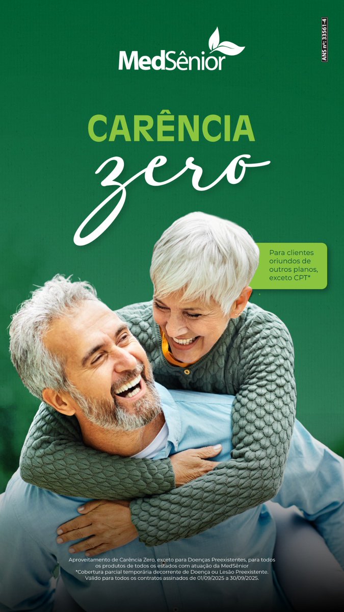MedSênior!
A operadora especialista na terceira idade, com a confiança que você procura. Fale conosco e conheça nossos planos: marcelseguros.com
#MedSênior #PlanosdeSaúde #MarcelCorretordeSeguros