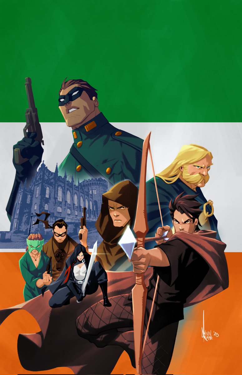 Love this new variant cover for the second printing of League of Volunteers graphic novel with art by the great Kevin Kean!