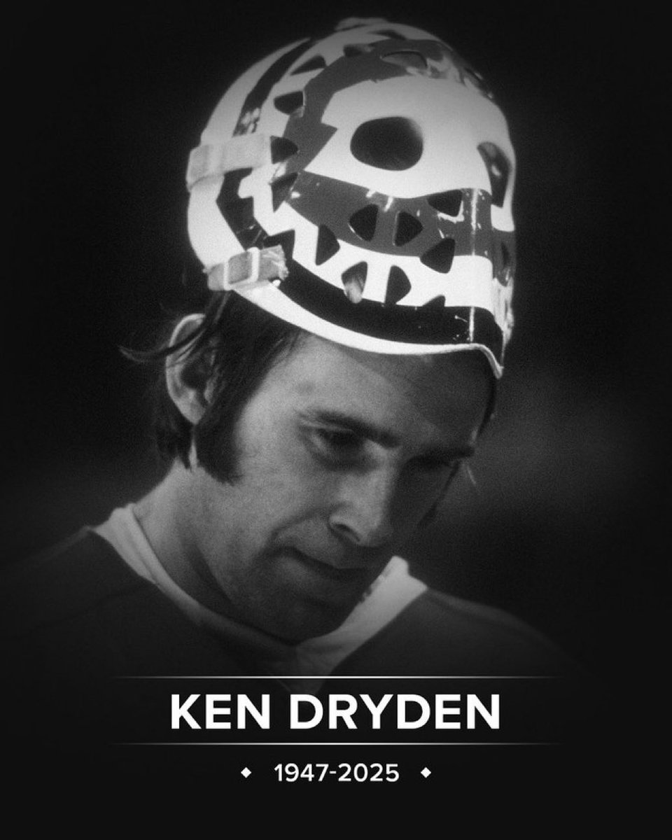 Whoa, tough to wake up to this news. My deepest condolences to the Dryden family🙏❤️🇨🇦 RIP Hon. Ken Dryden #Legend
