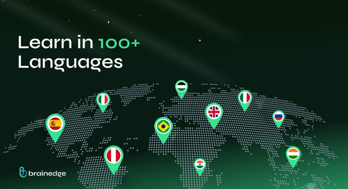 🌍 Bridging the world through education!

Language should never block growth. With our AI, every course is translated into 100+ languages in real time — giving every learner equal access.

True democratisation of education. Quality knowledge, everywhere. 🙌

#Brainedge