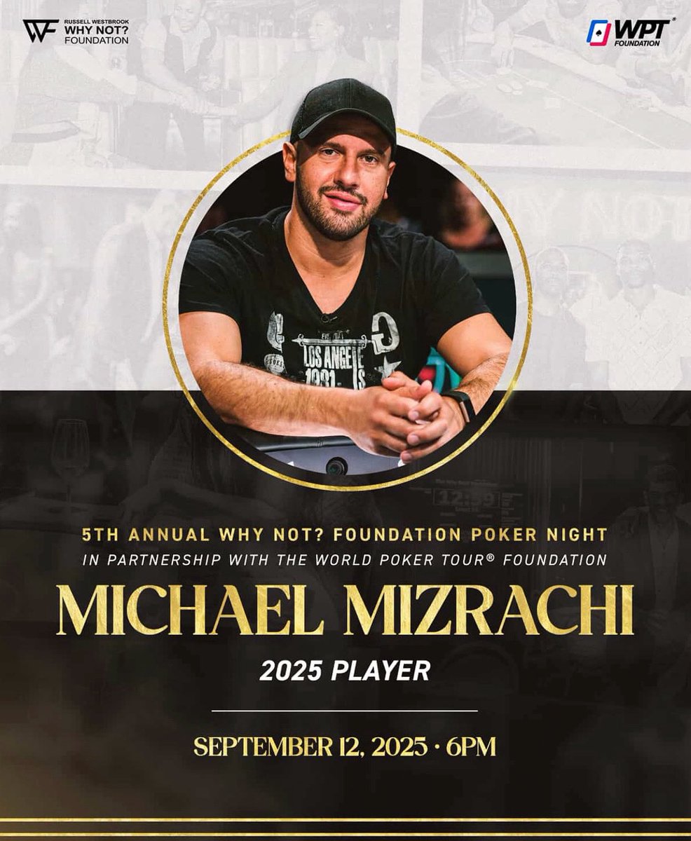 TheGrinder44's tweet image. Locked in for the 5th Annual @whynotfoundation Poker Night with @russwest44 and @WorldPokerTour Excited to play for a cause that uplifts youth and families across South Los Angeles.
 
September 12 at @wynnlasvegas 
Let’s make it a night to remember! 
Email:…