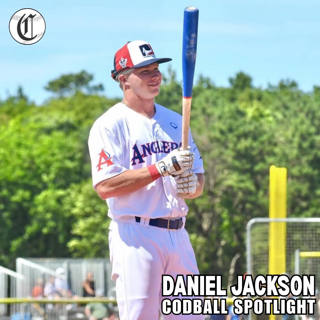codball's tweet image. CodBall Spotlight: Daniel Jackson
One of the Anglers best hitters this summer. The @BaseballUGA hitter led the team with 4 home runs, 31 runs scored, an .818 OPS, and 12 stolen bases. His 7 doubles also tied for the team lead as well