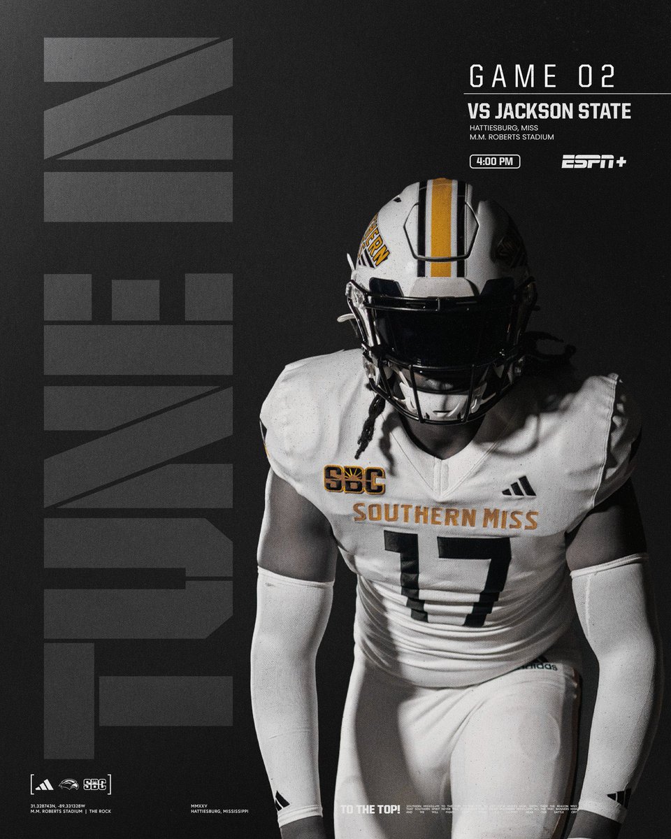 Joshua Austin ‘26 (@joshuaaustin56) on Twitter photo 📍Hattiesburg, MS
Southern Miss vs. JSU today!! Locked in  #SMTTT 
<a href="/CoachHuff/">Charles C. Huff</a>  <a href="/CoachSCoughlin/">Sean Coughlin</a> <a href="/CoachGibbs_/">Michael Gibbs</a> <a href="/CoachJoeBolden/">Joe Bolden</a> <a href="/Reed5G/">Reed Grable</a> <a href="/Coach_Hill2/">Malcolm Hill</a> 
<a href="/WeissFootball/">Weiss Football</a> 📍Hattiesburg, MS
Southern Miss vs. JSU today!! Locked in  #SMTTT 
<a href="/CoachHuff/">Charles C. Huff</a>  <a href="/CoachSCoughlin/">Sean Coughlin</a> <a href="/CoachGibbs_/">Michael Gibbs</a> <a href="/CoachJoeBolden/">Joe Bolden</a> <a href="/Reed5G/">Reed Grable</a> <a href="/Coach_Hill2/">Malcolm Hill</a> 
<a href="/WeissFootball/">Weiss Football</a>