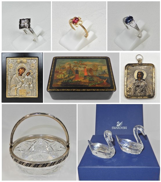 Auction tomorrow: Soft close will begin on Sunday, September 7, 2025 at 7:30 p.m.
Encan demain: Fermeture douce commencera dimanche, le 7 septembre 2025 à 19h30
#swarovski #russianpapiermache  #russianpapiermacheboxes #jewelry #jewellery #ruby #diamond #diamondring  #sapphire