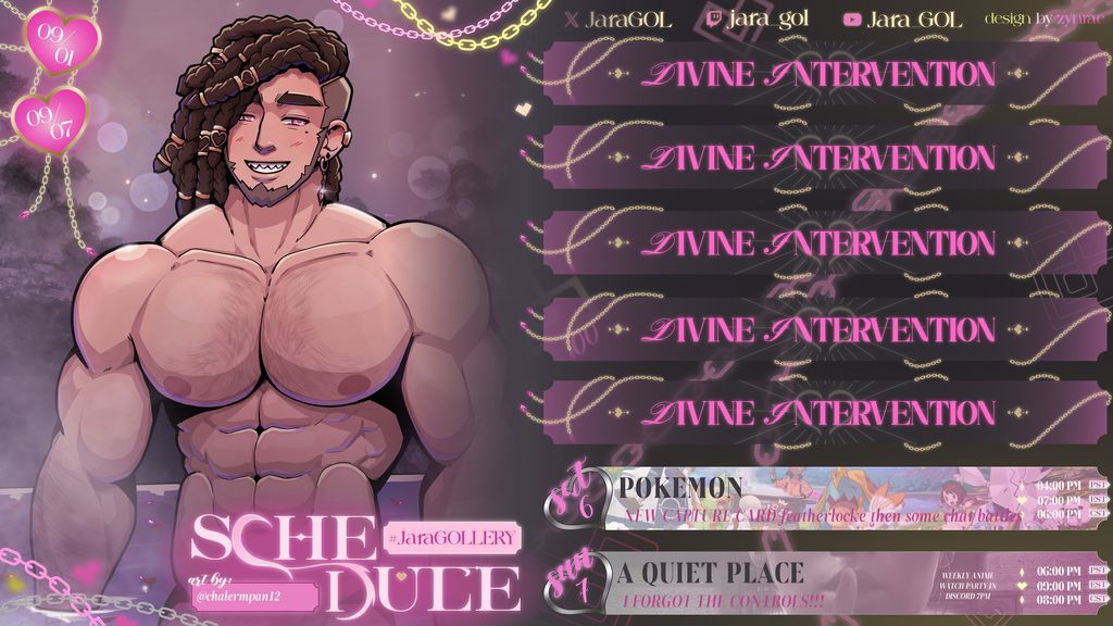 SCHEDULE DROP! ❣️
NEW CAPTURE CAAAAAARD! 💾 
#vtuber #gaystreamer #bara #Pokemon  #AQuietPlace