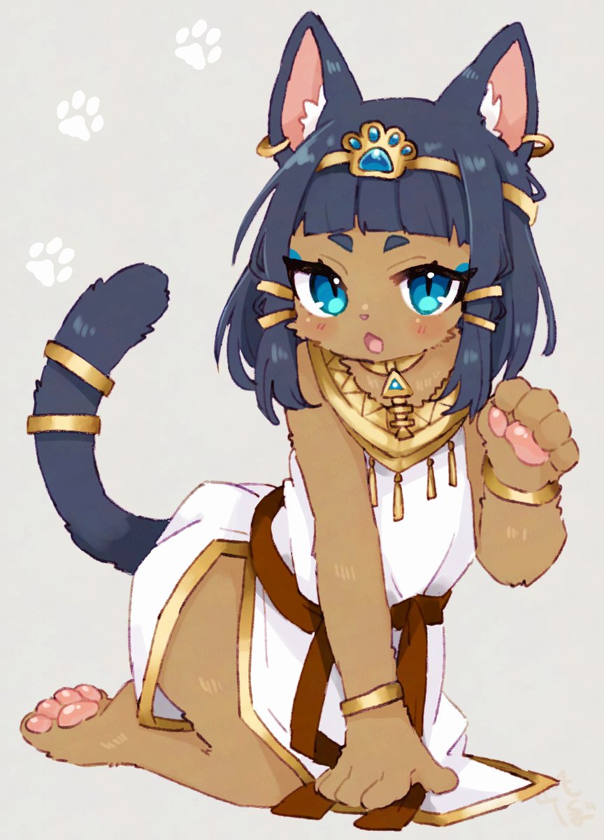 メスケモ 息抜きチャージ
最近TLで褐色エジプト猫ちゃんをよく見かけるので…