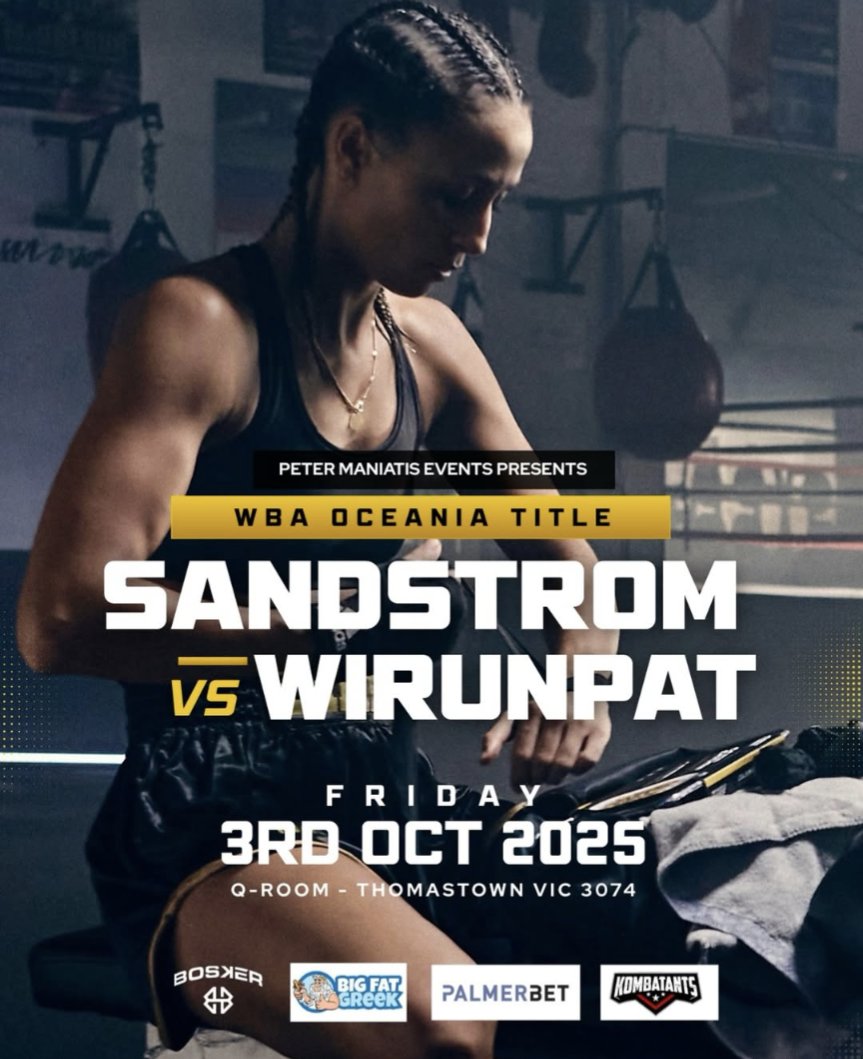 Back on 3rd October!!
<a href="/sandstromboxer/">Linn Sandstrom</a> 

 WBA Oceania Title 🏆