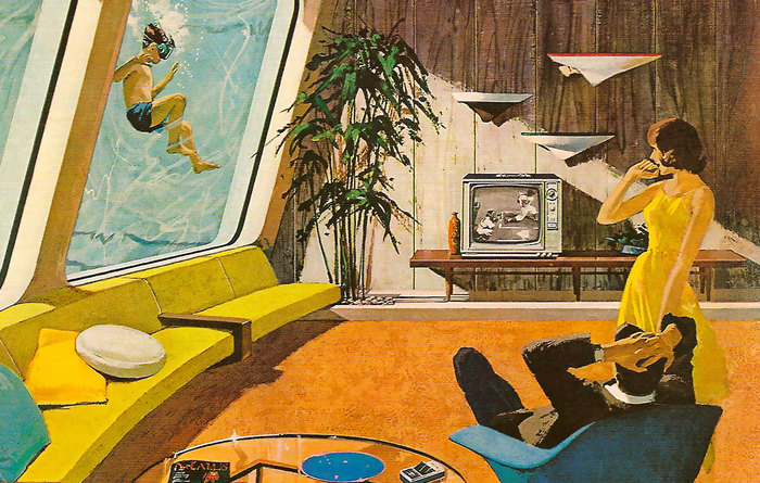 IYNC's tweet photo. The Atomic Age wasn’t just about nuclear energy-it shaped how people imagined the future. Fueled by sci-fi, space exploration, and modern art, it gave birth to Atomic Age design: bold, colorful, and futuristic. It was a visual celebration of science, progress, and imagination. https://t.co/LHCChJueu1