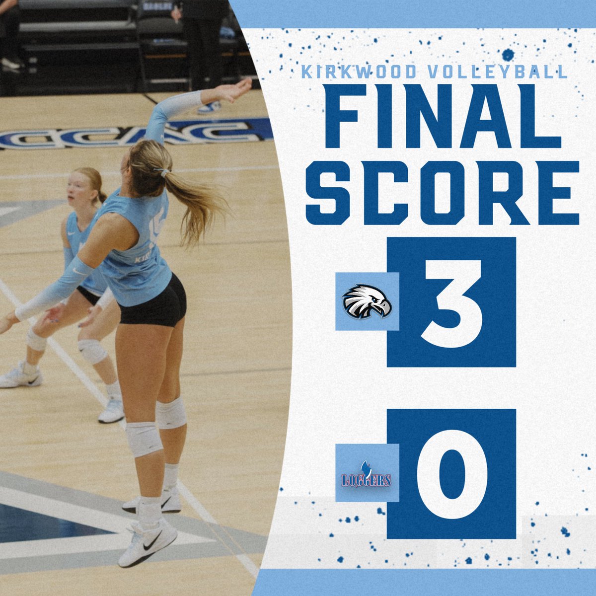 Kirkwood Eagles (@kirkwoodeagles) on Twitter photo VOLLEYBALL
The Eagles finish the weekend STRONG! 🧹🧹🧹 They served out 11 aces in the match, Hartman and Knoop with four a piece!
#GoEagles🦅🏐 |
<a href="/KCC_VB/">Kirkwood Volleyball</a> VOLLEYBALL
The Eagles finish the weekend STRONG! 🧹🧹🧹 They served out 11 aces in the match, Hartman and Knoop with four a piece!
#GoEagles🦅🏐 |
<a href="/KCC_VB/">Kirkwood Volleyball</a>