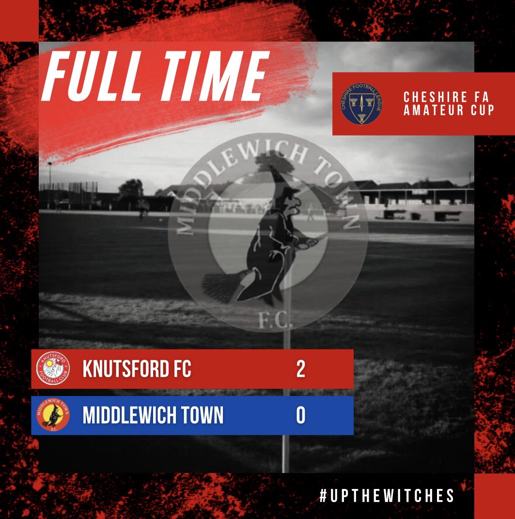 Hugely disappointing day as Knutsford progress.

Despite a solid enough first half, we couldn’t take advantage of the chances we created and then were twice stung in the second half to be dumped out the cup.

#upthewitches🧙🏻‍♀️