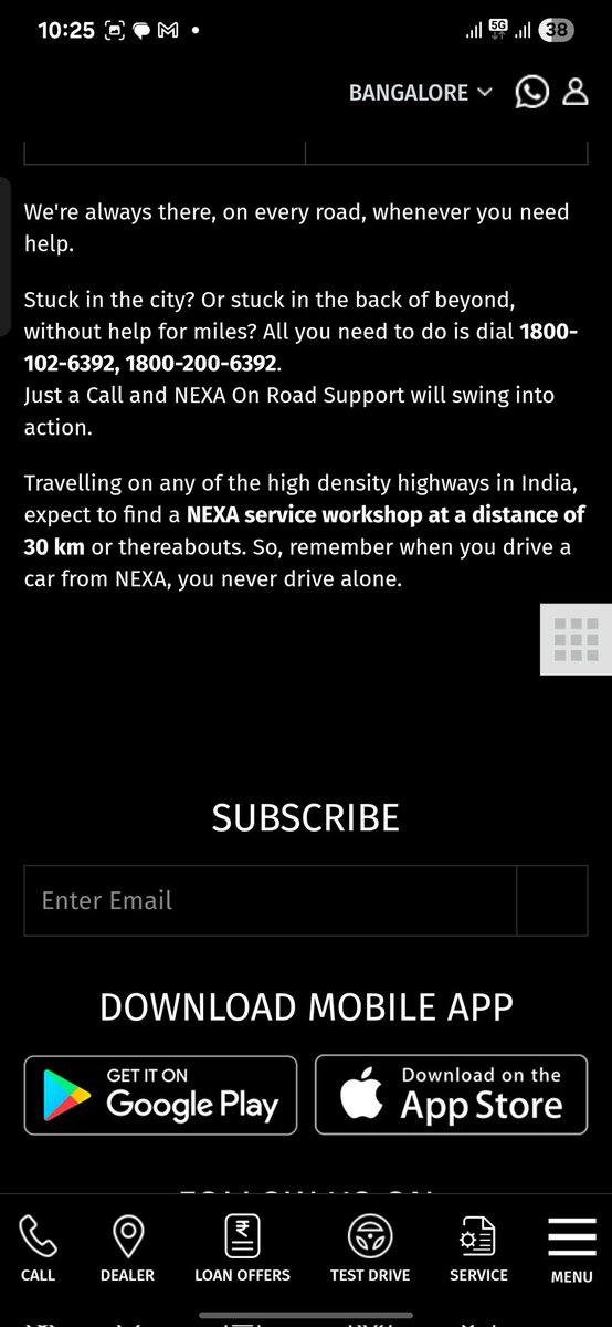 _Kunal_Raghav_'s tweet photo. @NexaExperience Your 24/7 roadside assistance doesn't seem to work. I have been stuck on the road helpless because your app &amp; customer care number lead no where. Why promise things about being dependable when you aren't dependable at all
#NexaExperience
@Maruti_Corp https://t.co/kh4L30FEHv