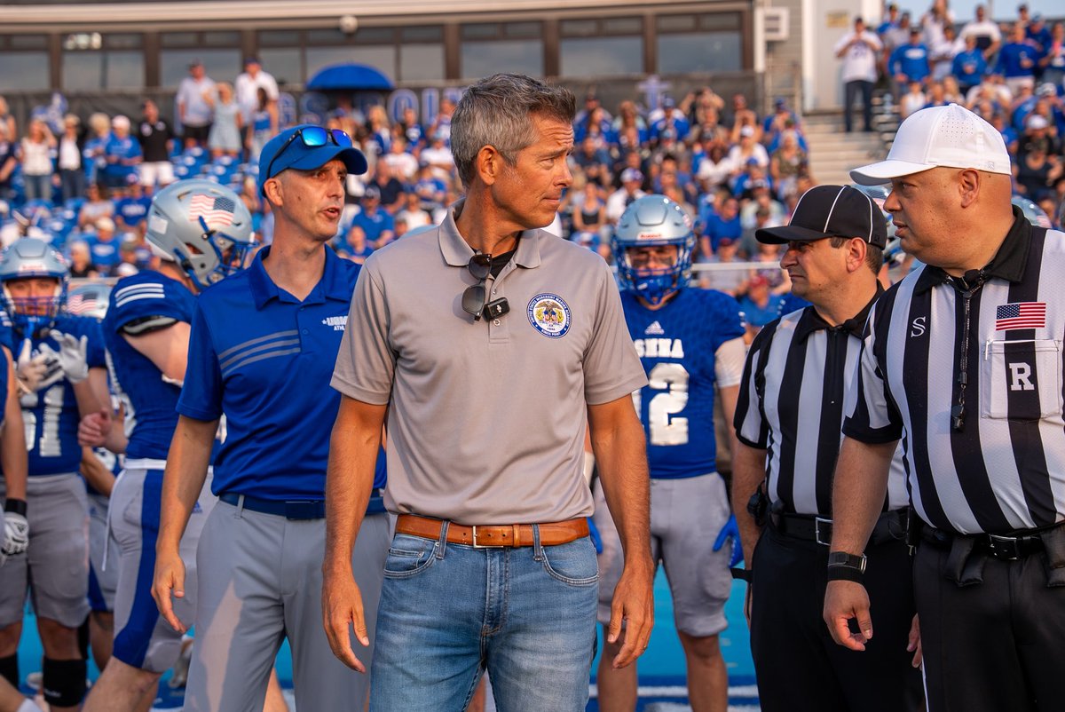 No better way to kick off the start of the season with a win!

The Merchant Marine Academy is home to some of the finest young patriotic men and women I know.

Thank you for having me <a href="/USMMA_Athletics/">USMMA Athletics</a>. I have a good feeling about this season🏈🏆